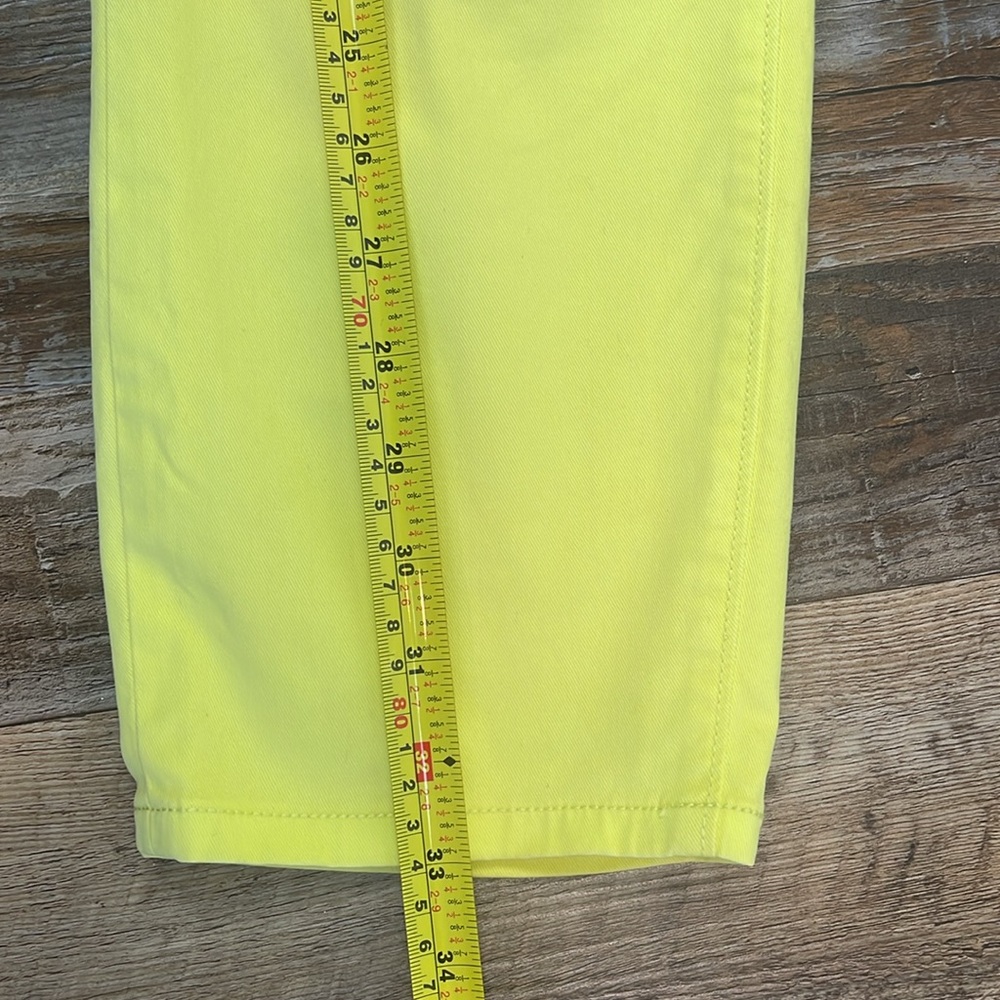 Ann Taylor Loft Bright Yellow Modern Crop Pants Ladies Size 10 - Picture 5 of 7